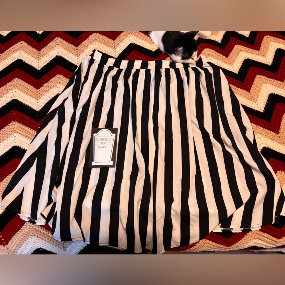 SHEIN Curve Striped Midi Skirt
